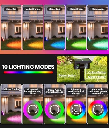 Solar Spot Lights Outdoor (8 Count)