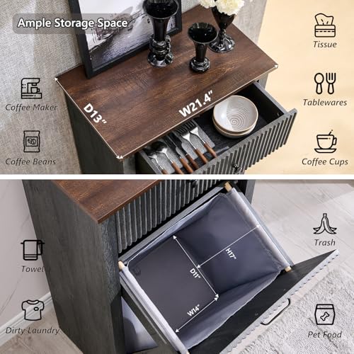 Tilt Out Trash Can Cabinet