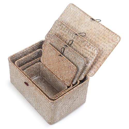 Wicker Basket with Lid (10.22 Count)