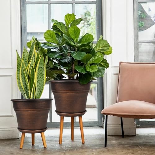Plant Planters Pots Set of 4 Pack 8 Inch (4 Count)