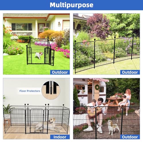 Tall Garden Fence with Gate (27 Sq Ft)