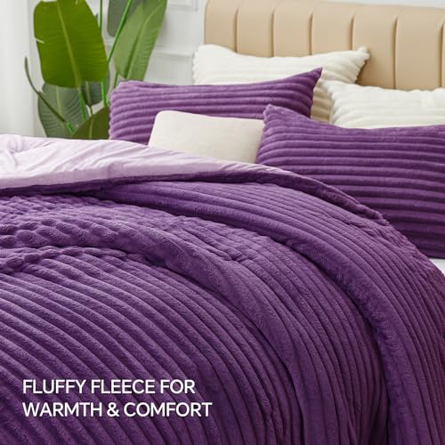 Fleece Queen Comforter Set