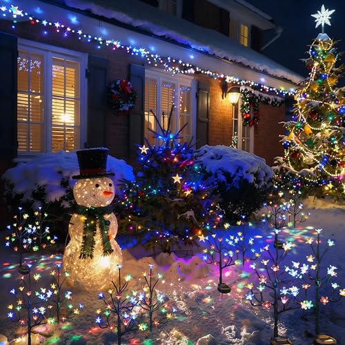 2 Pack Solar Lights Outdoor Waterproof (2 Count)