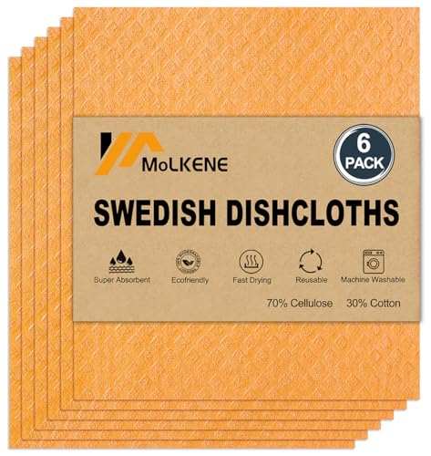 Swedish Dishcloths for Kitchen (6 Count)