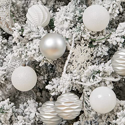 60mm 2.36" Christmas Ball Ornaments Shatterproof Christmas Ornaments Set Decorations for Xmas Tree Balls (34 Count)