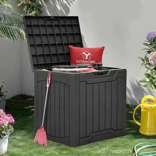 31 Gallon Resin Deck Box Outdoor Storage Box and Waterproof
