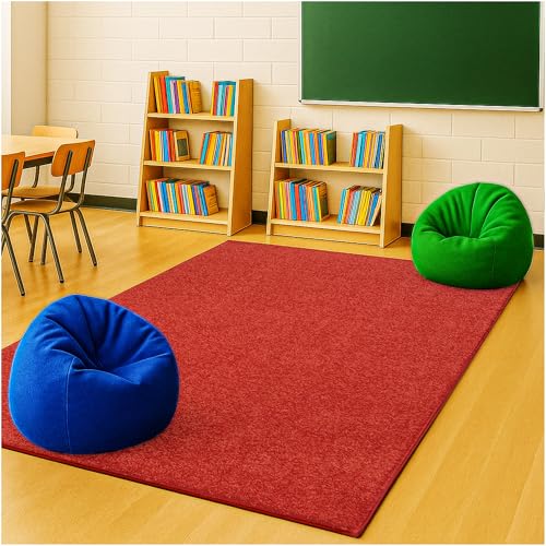 Soft & Colorful 8' x 12' Kids Classroom Area Rug