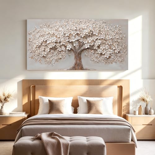 Canvas Wall Art Decor Prints Botanical Wall Art Pictures for Living Room Modern Large Tree of Life Wall Art Prints Artwork for Walls Bedroom Office Decor 24" X 48"Printed Decorative Painting