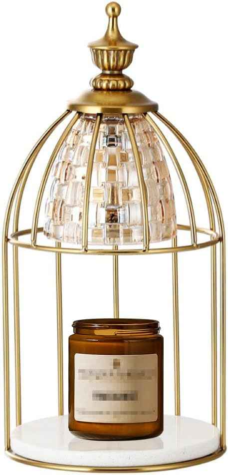Candle Warmer Lamp for Top-Down Candle Melting, Vintage Aromatherapy Wax Melting lamp,Night Lamp (Gold)