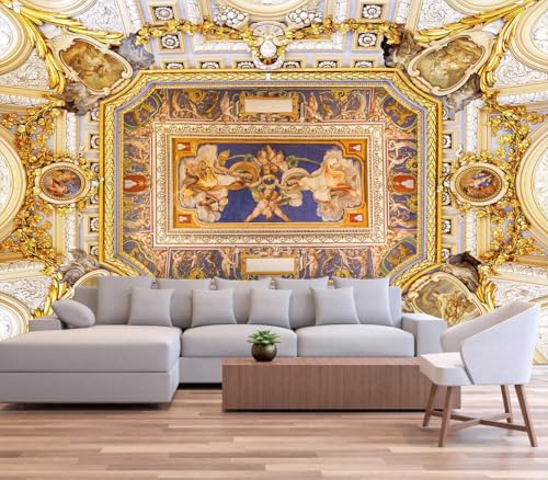 Gold Jesus Christ Religious Fine Decorative Wall Mural