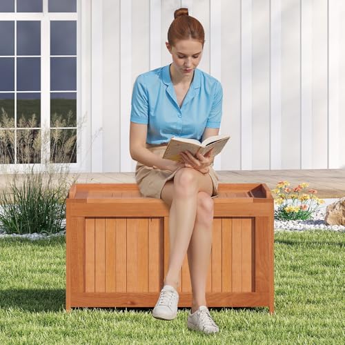 52 Gallon Wood Outdoor Storage Box