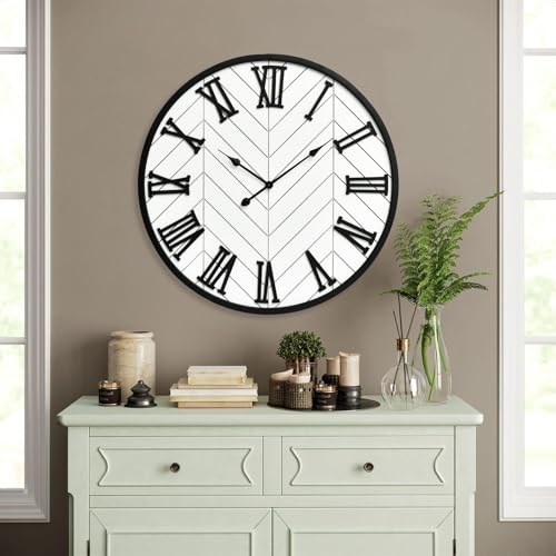 30 Inch Large Wall Clock Farmhouse Style