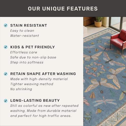 Modern Rugs for Living Room (40 Sq Ft)