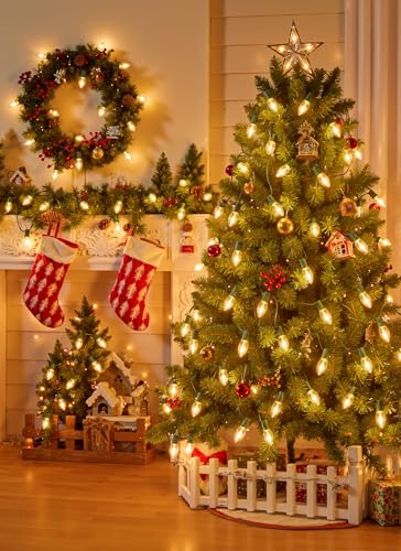 Vintage C9 LED Christmas Lights Outdoor (100 Count)