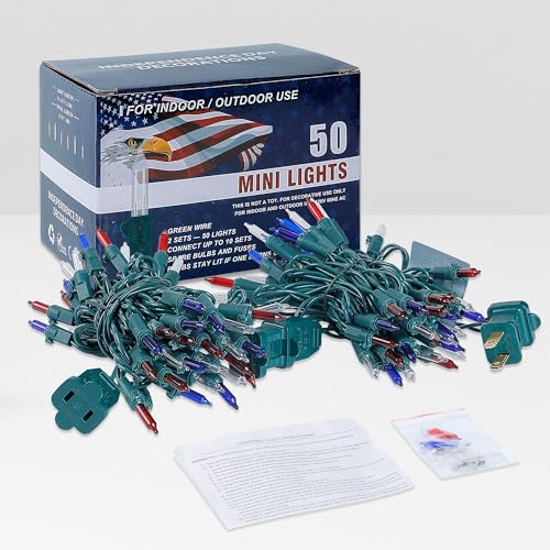 Red White and Blue Mini Lights (99.98 Count)