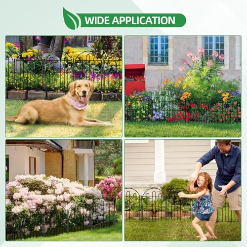 28ft in x 22in Decorative Garden Fence (26 Count)
