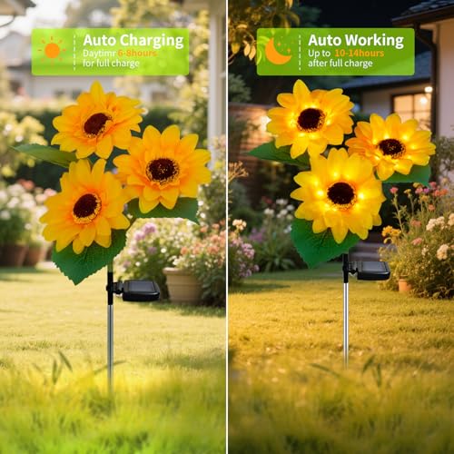 Outdoor Solar Garden Stake Lights (2 Count)