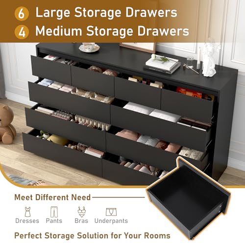 Black Malm Dresser for Bedroom
