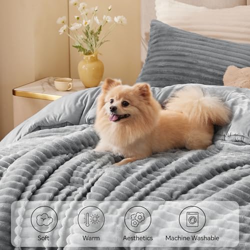 Fleece California King Comforter Set