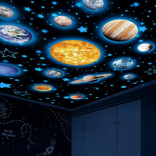 Solar System Wall Decals Glow in The Dark Stars 780 PCS