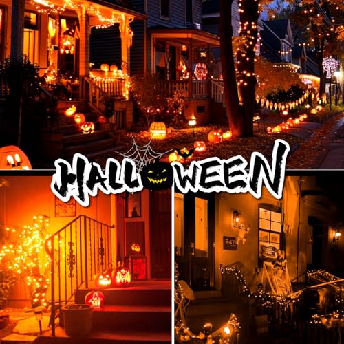 4 Pack Solar Halloween String Lights Outdoor (4 Count)