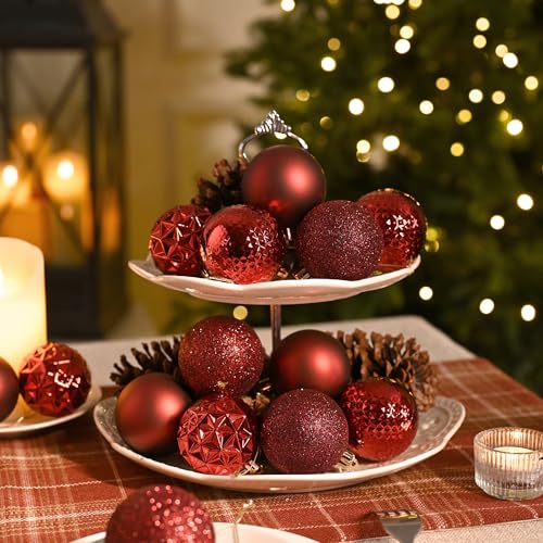 50ct Christmas Tree Decorations Ball Ornaments 2.36 Inches (50 Count)