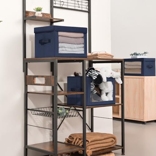 Stackable Storage Bins with Lids (5 Count)