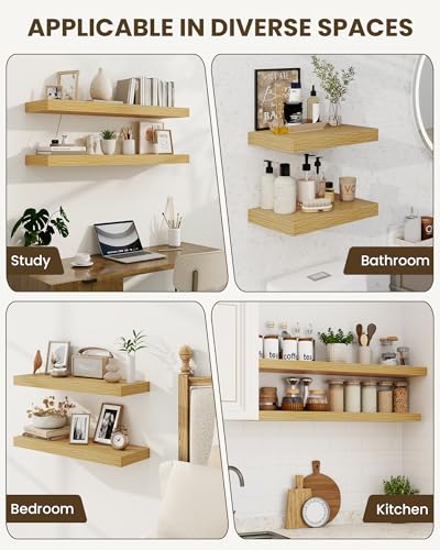 24" Floating Shelves for Wall (2 Count)