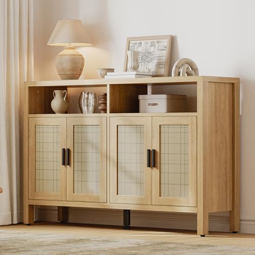 Rattan Buffet Cabinet with Storage