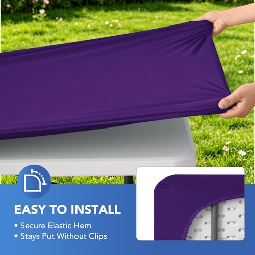 Fitted Tablecloth for 8 Foot Rectangle Tables (6 Count)