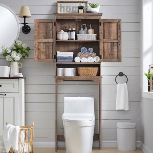 67" Farmhouse Over Toilet Storage Bathroom Cabinet