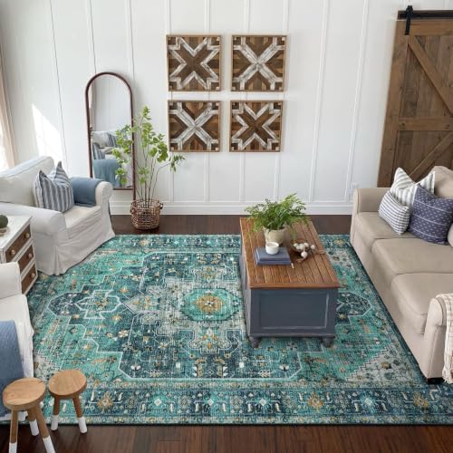 Ultra Thin Washable Vintage Area Rug