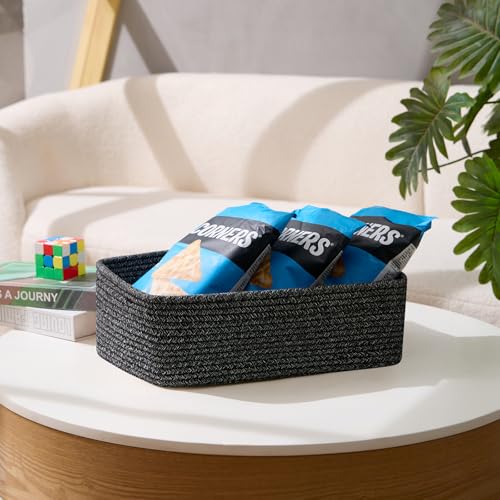 Large Shallow Organizing Baskets 15x11x5.1 Inches (3 Count)