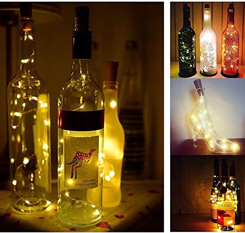 24Pack 20LED Wine Bottle Lights with Cork (24 Count)