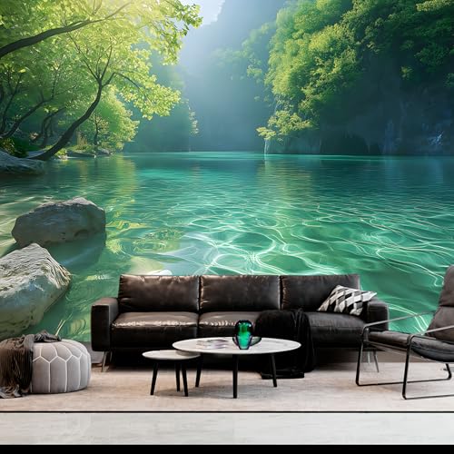 Nature Tapestry Forest Tree Sea Cave Wall Hanging