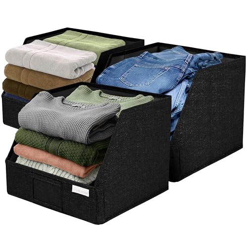 Open Front Trapezoid Closet Bins (3 Count)