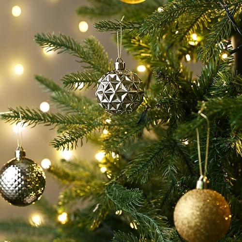 50ct Christmas Tree Decorations Ball Ornaments 2.36 Inches (50 Count)