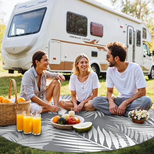 Outdoor Rug Waterproof Plastic Rugs for Patio (78.54 Sq Ft)