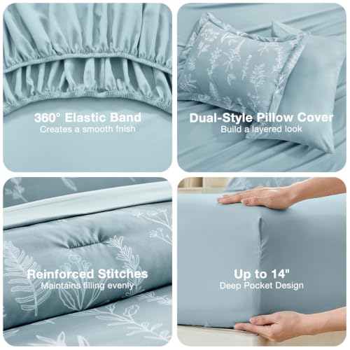 Mineral Blue Cal King Comforter Set