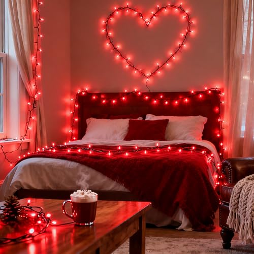 Red Christmas Lights Battery Operated
