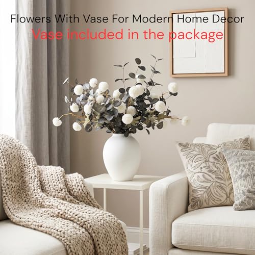 Artificial Floral Arrangements With Vase (10 Count)