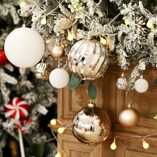 50pcs Shatterproof Christmas Ball Tree Ornaments (50 Count)