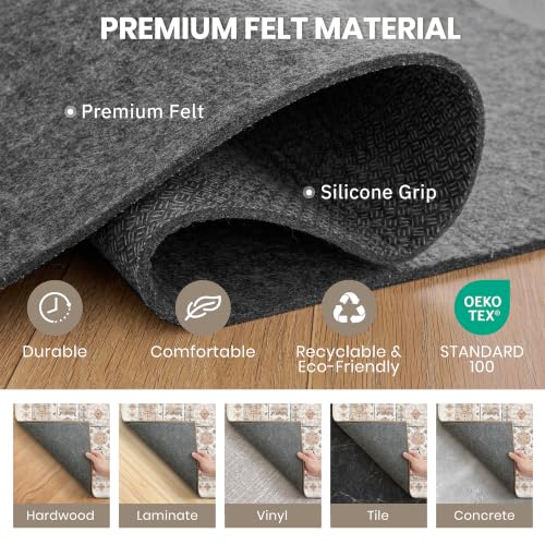 Protective Cushioned Rug Pad 8x10