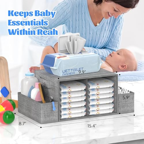 2In1 Baby Diaper Caddy & 3