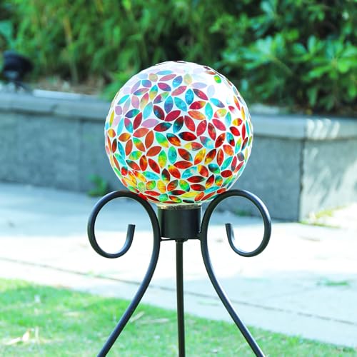Gazing Balls 8" Glass Gazing Ball Sphere for Garden Outdoor Decor