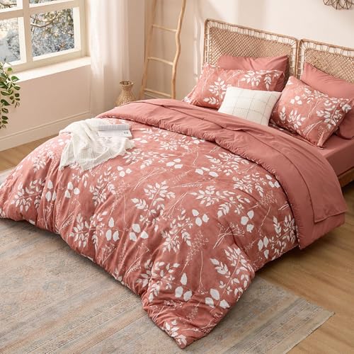 Floral Dusty Pink Comforter Set