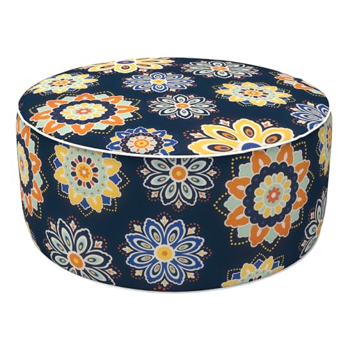 Inflatable Stool Ottoman Footrest with Handle