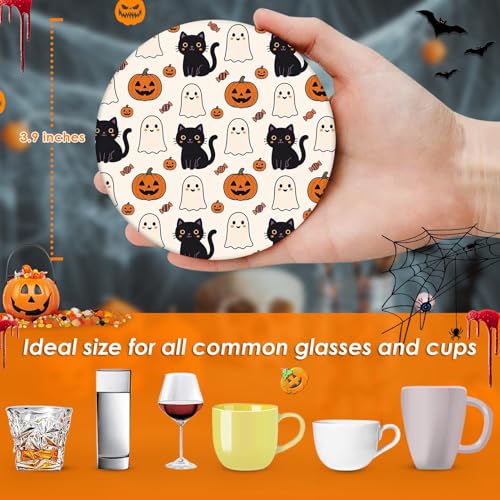 Halloween Coasters for Drinks (6 Count)