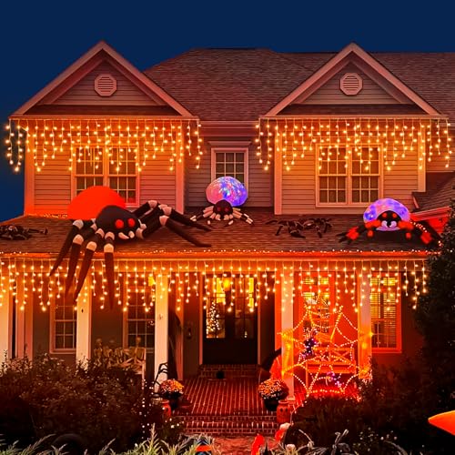Orange Halloween Lights Outdoor Indoor