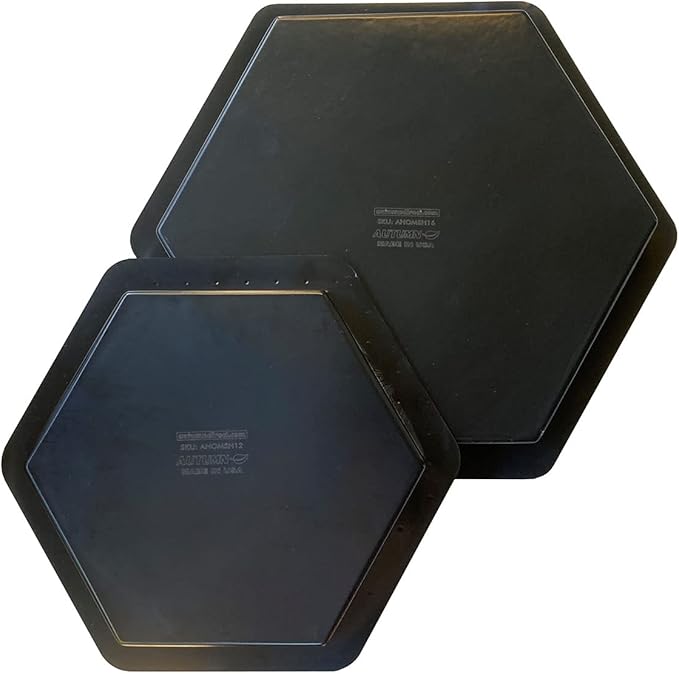AUTUMN 16" Hexagon Stepping Stone Mold - DIY Concrete Cement Path Maker for Garden Walkway - Made in USA - Decorative Hexagonal Garden Statue & Pathway Mold